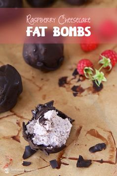 Raspberry Cheesecake Fat Bombs