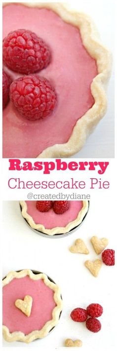 Raspberry Cheesecake Pies