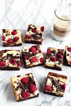 Raspberry Cheesecake Swirl Brownies