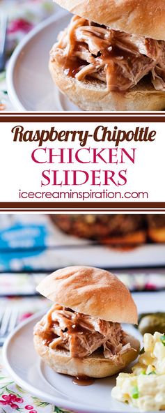 Raspberry-Chipoltle Chicken Sliders