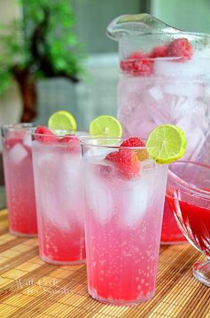 Raspberry Key Lime Italian Soda