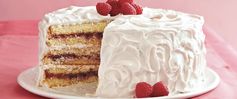 Raspberry-Laced Vanilla Cake