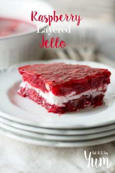 Raspberry Layered Jello