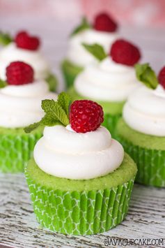 Raspberry Mojito Cupcakes