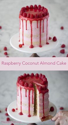 Raspberry Surprise Cake