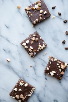 Raw Almond Espresso Fudge Brownies