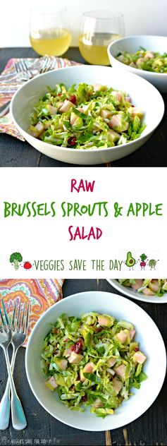 Raw Brussels Sprouts & Apple Salad