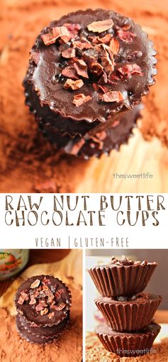 Raw Chocolate Nut Butter Cups