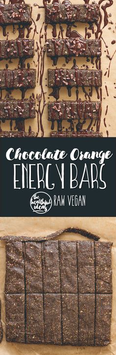 Raw Chocolate Orange Energy Bars