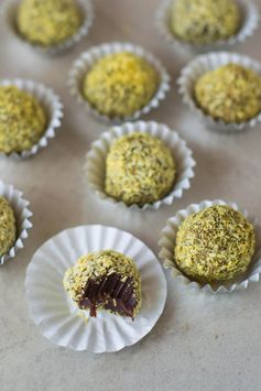 Raw Coconut & Turmeric Chocolate Truffles