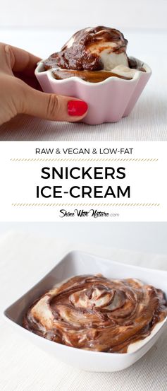 Raw Snickers Ice Cream