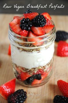 Raw Vegan Breakfast Parfaits