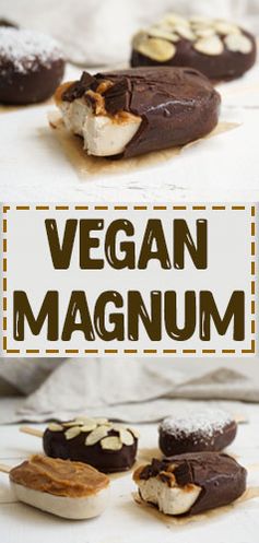 Raw Vegan Magnum with Salted Caramel