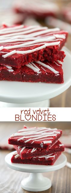 Red Velvet Blondies