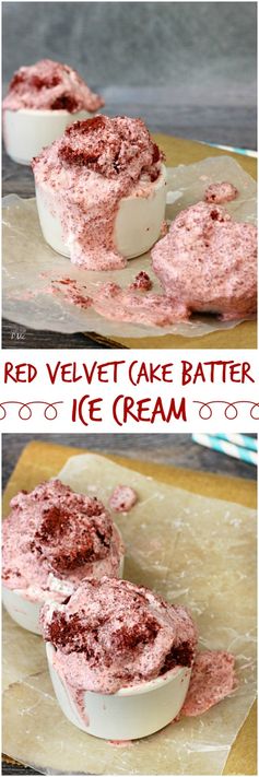 Red Velvet Cake Batter Ice Cream