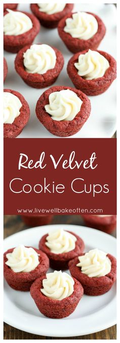 Red Velvet Cookie Cups