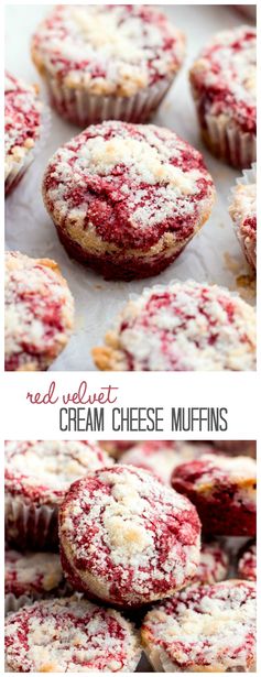 Red Velvet Cream Cheese Muffins