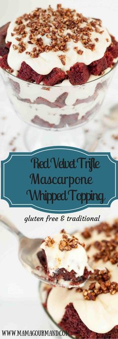 Red Velvet Trifle with Mascarpone Whipped Topping