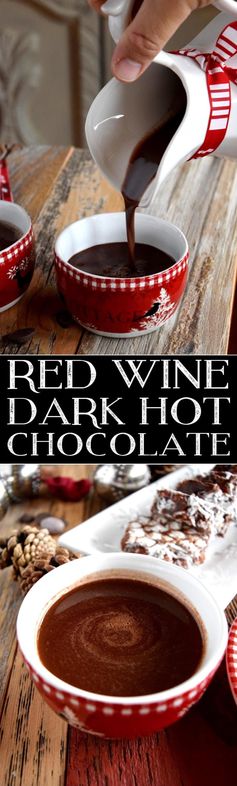 Red Wine Dark Hot Chocolate