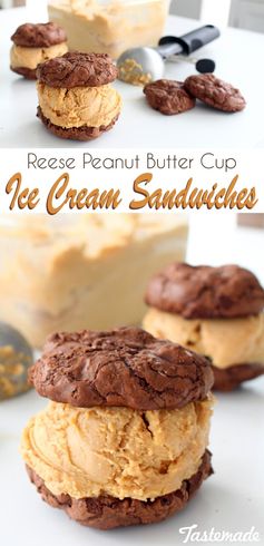 Reese’s Peanut Butter Cup Ice Cream Sandwiches