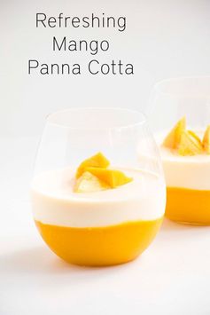 Refreshing Mango Panna cotta