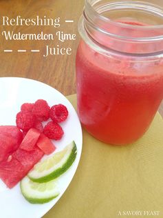 Refreshing Watermelon Lime Juice