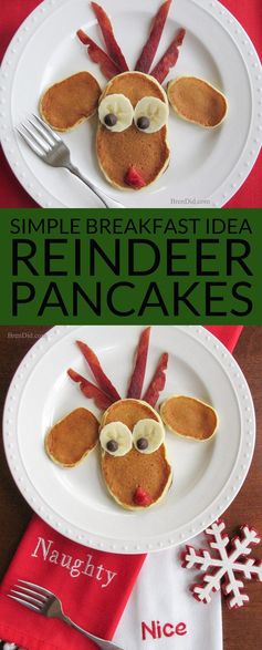 Reindeer Christmas Pancakes