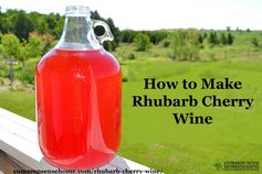 Rhubarb Cherry Wine