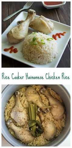 Rice Cooker Hainanese Chicken Rice