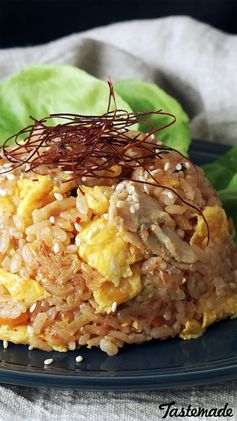 Rice Cooker Kimchi Fried Rice