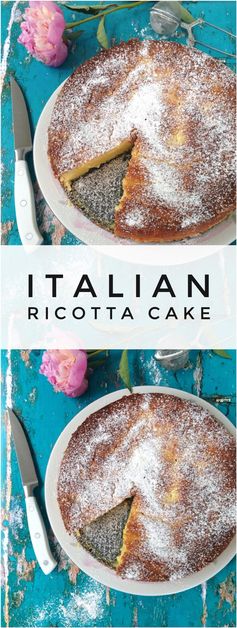 Ricotta Cake Recipe with Orange Cranberry Sauce