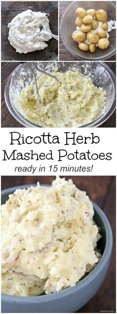 Ricotta Herb Mashed Potatoes