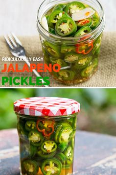 Ridiculously Easy Jalapeño Pickles