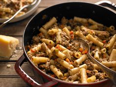 Rigatoni With White Bolognese