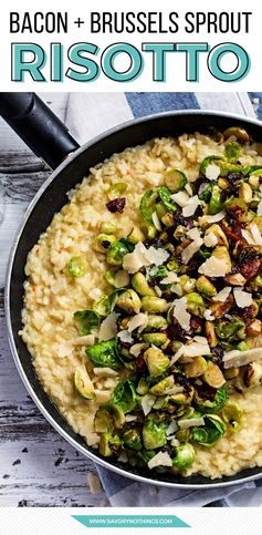 Risotto with Bacon and Brussels Sprouts