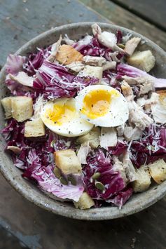 Roast Chicken Radicchio Caesar