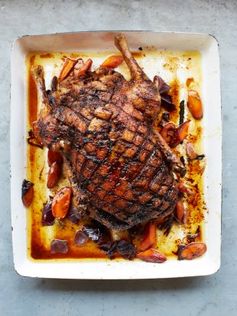 Roast duck with Marsala gravy