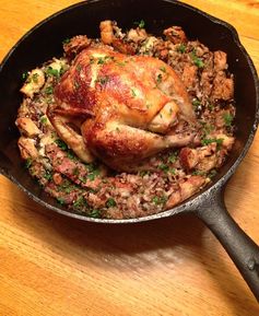 Roast Pheasant with Wild Rice Stuffing