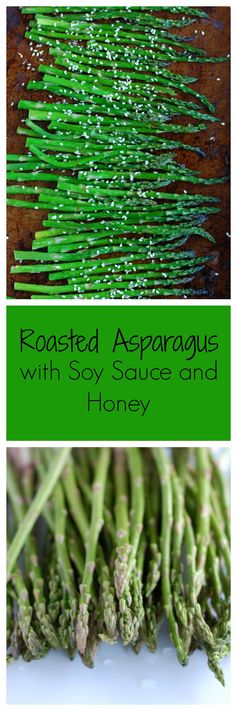 Roasted Asparagus with Soy Sauce and Honey