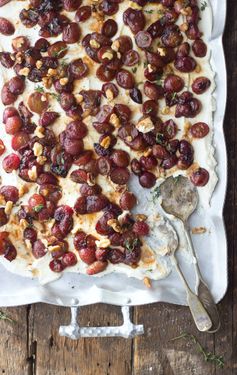 Roasted Balsamic Grape & Creamy Lemon Ricotta Dip