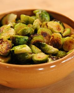 Roasted Brussels Sprouts with Orange-Butter Sauce