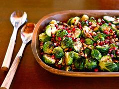 Roasted Brussels Sprouts with Pomegranate Molasses