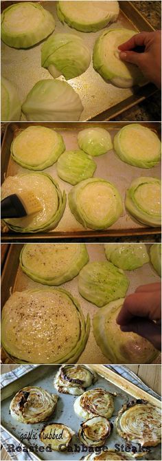 Roasted Cabbage Slices