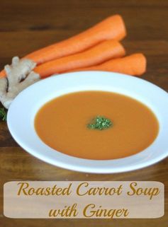 Roasted Carrot Soup with Ginger