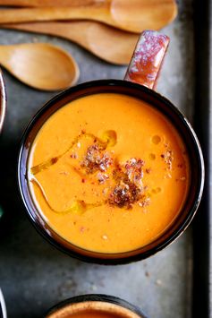 Roasted Carrot, Za'atar & White Bean Soup