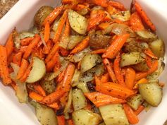 Roasted Carrots, Potatoes & Onions