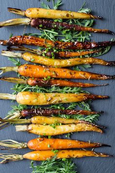 Roasted Carrots with Balsamic Herb Glaze