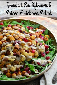 Roasted Cauliflower and Spiced Chickpea Salad