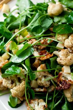 Roasted Cauliflower Salad With Watercress, Walnuts and Gruyère