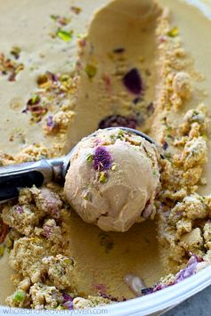 Roasted Cherry Pistachio Ice Cream